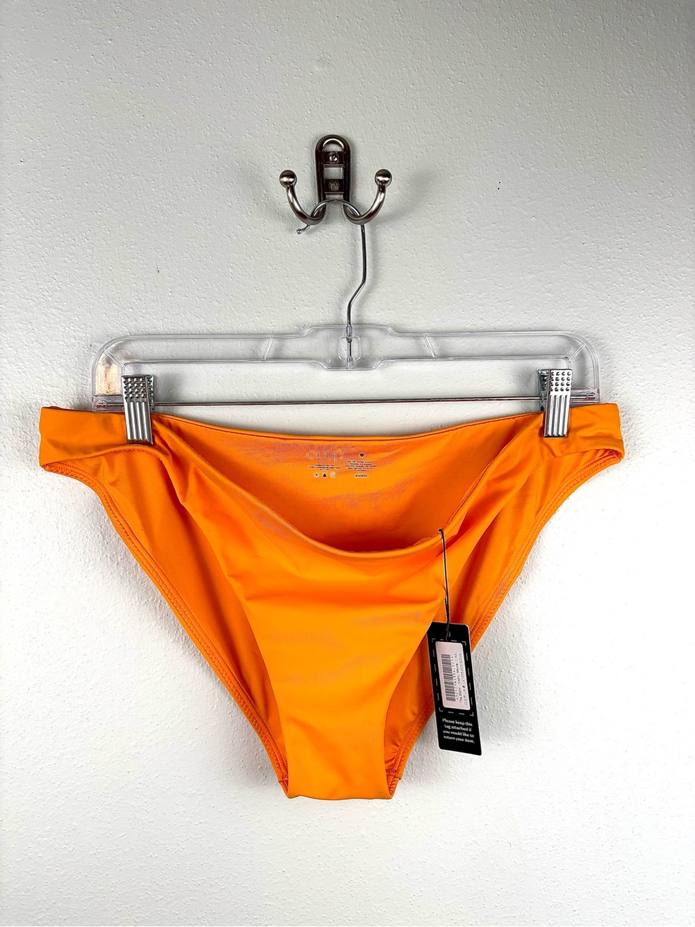 NWT Cuup ‘The Bikini’ Swim Bottoms ‘Nectar’ Tangerine Orange, Size 5 (Size XL)